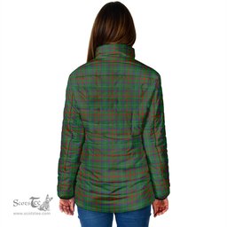 Scottish Shaw of Tordarroch Green Hunting Clan Crest Tartan Padded Jacket with Family Crest - Tartan Plaid Jacket ScotsTee Shop - Tartan Plaid - scotstee.com