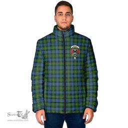Scottish MacLeod of Skye Clan Crest Tartan Padded Jacket with Family Crest - Tartan Plaid Jacket ScotsTee Shop - Tartan Plaid - scotstee.com