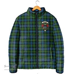 Scottish MacLeod of Skye Clan Crest Tartan Padded Jacket with Family Crest - Tartan Plaid Jacket ScotsTee Shop - Tartan Plaid - scotstee.com