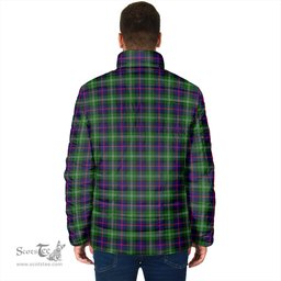 Scottish Sutherland Modern Clan Crest Tartan Padded Jacket with Family Crest - Tartan Plaid Jacket ScotsTee Shop - Tartan Plaid - scotstee.com