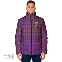 Scottish Montgomery Modern Clan Crest Tartan Padded Jacket with Family Crest - Tartan Plaid Jacket ScotsTee Shop - Tartan Plaid - scotstee.com
