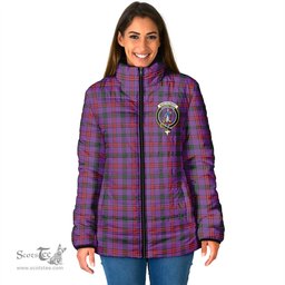 Scottish Montgomery Modern Clan Crest Tartan Padded Jacket with Family Crest - Tartan Plaid Jacket ScotsTee Shop - Tartan Plaid - scotstee.com