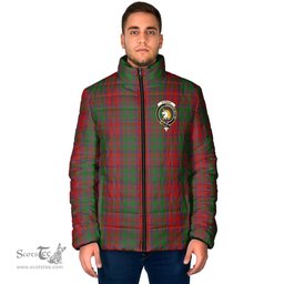 Scottish Stewart of Appin Clan Crest Tartan Padded Jacket with Family Crest - Tartan Plaid Jacket ScotsTee Shop - Tartan Plaid - scotstee.com