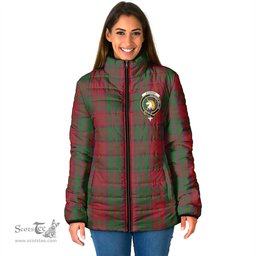 Scottish Stewart of Appin Clan Crest Tartan Padded Jacket with Family Crest - Tartan Plaid Jacket ScotsTee Shop - Tartan Plaid - scotstee.com
