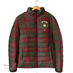Scottish Stewart of Appin Clan Crest Tartan Padded Jacket with Family Crest - Tartan Plaid Jacket ScotsTee Shop - Tartan Plaid - scotstee.com