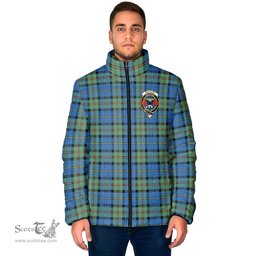 Scottish MacLeod of Harris Ancient Clan Crest Tartan Padded Jacket with Family Crest - Tartan Plaid Jacket ScotsTee Shop - Tartan Plaid - scotstee.com