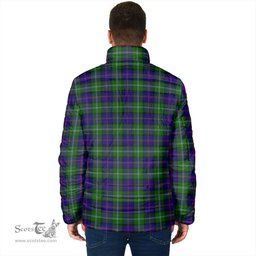 Scottish MacThomas Modern Clan Crest Tartan Padded Jacket with Family Crest - Tartan Plaid Jacket ScotsTee Shop - Tartan Plaid - scotstee.com