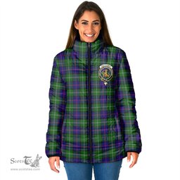 Scottish MacThomas Modern Clan Crest Tartan Padded Jacket with Family Crest - Tartan Plaid Jacket ScotsTee Shop - Tartan Plaid - scotstee.com