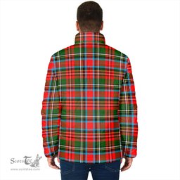 Scottish Stewart Royal Clan Crest Tartan Padded Jacket with Family Crest - Tartan Plaid Jacket ScotsTee Shop - Tartan Plaid - scotstee.com