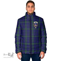 Scottish Weir Clan Crest Tartan Padded Jacket with Family Crest - Tartan Plaid Jacket ScotsTee Shop - Tartan Plaid - scotstee.com