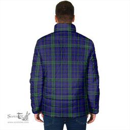 Scottish Weir Clan Crest Tartan Padded Jacket with Family Crest - Tartan Plaid Jacket ScotsTee Shop - Tartan Plaid - scotstee.com