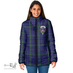 Scottish Weir Clan Crest Tartan Padded Jacket with Family Crest - Tartan Plaid Jacket ScotsTee Shop - Tartan Plaid - scotstee.com