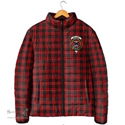 Scottish MacLeod Black and Red Clan Crest Tartan Padded Jacket with Family Crest - Tartan Plaid Jacket ScotsTee Shop - Tartan Plaid - scotstee.com
