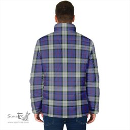 Scottish Sinclair Dress Clan Crest Tartan Padded Jacket with Family Crest - Tartan Plaid Jacket ScotsTee Shop - Tartan Plaid - scotstee.com