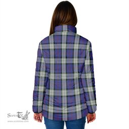 Scottish Sinclair Dress Clan Crest Tartan Padded Jacket with Family Crest - Tartan Plaid Jacket ScotsTee Shop - Tartan Plaid - scotstee.com