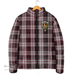 Scottish MacPherson Clan Crest Tartan Padded Jacket with Family Crest - Tartan Plaid Jacket ScotsTee Shop - Tartan Plaid - scotstee.com