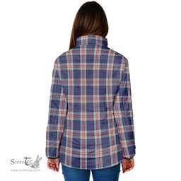 Scottish Stewart of Appin Hunting Dress Clan Crest Tartan Padded Jacket with Family Crest - Tartan Plaid Jacket ScotsTee Shop - Tartan Plaid - scotstee.com