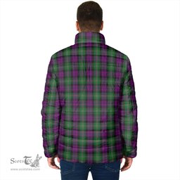Scottish Wilson Clan Crest Tartan Padded Jacket with Family Crest - Tartan Plaid Jacket ScotsTee Shop - Tartan Plaid - scotstee.com