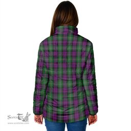 Scottish Wilson Clan Crest Tartan Padded Jacket with Family Crest - Tartan Plaid Jacket ScotsTee Shop - Tartan Plaid - scotstee.com