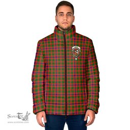 Scottish Skene Modern Clan Crest Tartan Padded Jacket with Family Crest - Tartan Plaid Jacket ScotsTee Shop - Tartan Plaid - scotstee.com