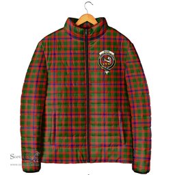 Scottish Skene Modern Clan Crest Tartan Padded Jacket with Family Crest - Tartan Plaid Jacket ScotsTee Shop - Tartan Plaid - scotstee.com