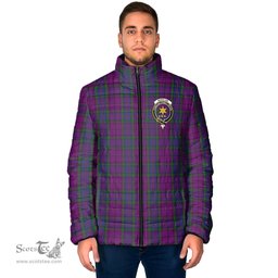 Scottish Wardlaw Clan Crest Tartan Padded Jacket with Family Crest - Tartan Plaid Jacket ScotsTee Shop - Tartan Plaid - scotstee.com