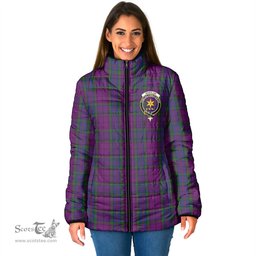 Scottish Wardlaw Clan Crest Tartan Padded Jacket with Family Crest - Tartan Plaid Jacket ScotsTee Shop - Tartan Plaid - scotstee.com