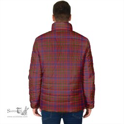 Scottish MacLeod Red Clan Crest Tartan Padded Jacket with Family Crest - Tartan Plaid Jacket ScotsTee Shop - Tartan Plaid - scotstee.com