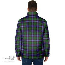 Scottish Russell Modern Clan Crest Tartan Padded Jacket with Family Crest - Tartan Plaid Jacket ScotsTee Shop - Tartan Plaid - scotstee.com