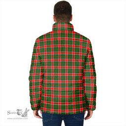 Scottish Pollock Modern Clan Crest Tartan Padded Jacket with Family Crest - Tartan Plaid Jacket ScotsTee Shop - Tartan Plaid - scotstee.com