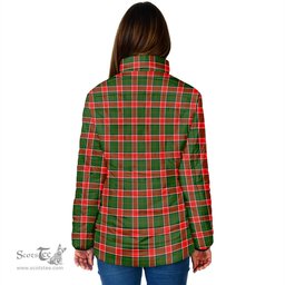 Scottish Pollock Modern Clan Crest Tartan Padded Jacket with Family Crest - Tartan Plaid Jacket ScotsTee Shop - Tartan Plaid - scotstee.com