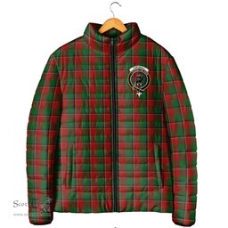 Scottish Turnbull Dress Clan Crest Tartan Padded Jacket with Family Crest - Tartan Plaid Jacket ScotsTee Shop - Tartan Plaid - scotstee.com