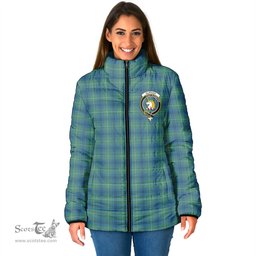 Scottish Oliphant Ancient Clan Crest Tartan Padded Jacket with Family Crest - Tartan Plaid Jacket ScotsTee Shop - Tartan Plaid - scotstee.com