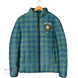 Scottish Oliphant Ancient Clan Crest Tartan Padded Jacket with Family Crest - Tartan Plaid Jacket ScotsTee Shop - Tartan Plaid - scotstee.com