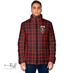 Scottish Murray of Ochtertyre Clan Crest Tartan Padded Jacket with Family Crest - Tartan Plaid Jacket ScotsTee Shop - Tartan Plaid - scotstee.com
