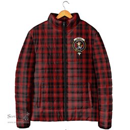 Scottish Murray of Ochtertyre Clan Crest Tartan Padded Jacket with Family Crest - Tartan Plaid Jacket ScotsTee Shop - Tartan Plaid - scotstee.com