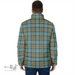 Scottish Paisley Clan Crest Tartan Padded Jacket with Family Crest - Tartan Plaid Jacket ScotsTee Shop - Tartan Plaid - scotstee.com