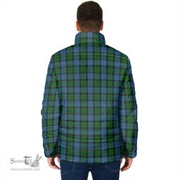 Scottish Morrison Society Clan Crest Tartan Padded Jacket with Family Crest - Tartan Plaid Jacket ScotsTee Shop - Tartan Plaid - scotstee.com