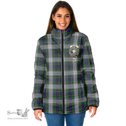 Scottish Murray of Atholl Dress Clan Crest Tartan Padded Jacket with Family Crest - Tartan Plaid Jacket ScotsTee Shop - Tartan Plaid - scotstee.com