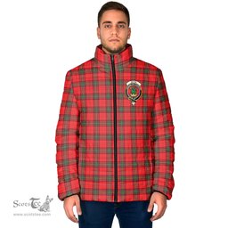 Scottish Seton Modern Clan Crest Tartan Padded Jacket with Family Crest - Tartan Plaid Jacket ScotsTee Shop - Tartan Plaid - scotstee.com