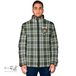 Scottish Taylor Dress Clan Crest Tartan Padded Jacket with Family Crest - Tartan Plaid Jacket ScotsTee Shop - Tartan Plaid - scotstee.com