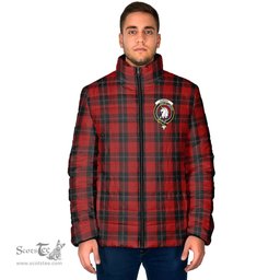 Scottish Ramsay Clan Crest Tartan Padded Jacket with Family Crest - Tartan Plaid Jacket ScotsTee Shop - Tartan Plaid - scotstee.com