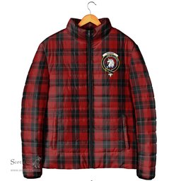 Scottish Ramsay Clan Crest Tartan Padded Jacket with Family Crest - Tartan Plaid Jacket ScotsTee Shop - Tartan Plaid - scotstee.com