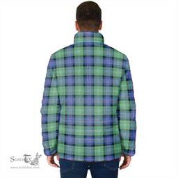 Scottish Sutherland Ancient Clan Crest Tartan Padded Jacket with Family Crest - Tartan Plaid Jacket ScotsTee Shop - Tartan Plaid - scotstee.com