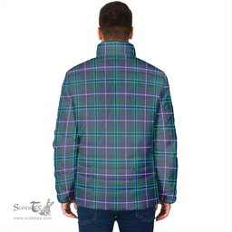 Scottish Sandilands Clan Crest Tartan Padded Jacket with Family Crest - Tartan Plaid Jacket ScotsTee Shop - Tartan Plaid - scotstee.com