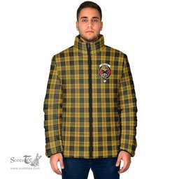 Scottish MacLeod Clan Crest Tartan Padded Jacket with Family Crest - Tartan Plaid Jacket ScotsTee Shop - Tartan Plaid - scotstee.com