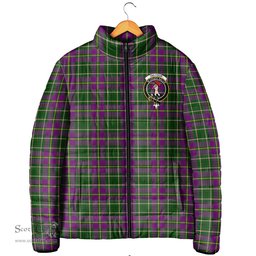 Scottish Taylor Clan Crest Tartan Padded Jacket with Family Crest - Tartan Plaid Jacket ScotsTee Shop - Tartan Plaid - scotstee.com