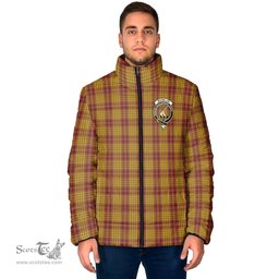 Scottish MacMillan Dress Clan Crest Tartan Padded Jacket with Family Crest - Tartan Plaid Jacket ScotsTee Shop - Tartan Plaid - scotstee.com