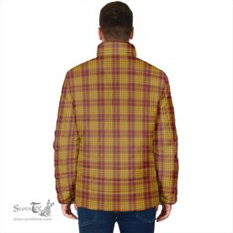 Scottish MacMillan Dress Clan Crest Tartan Padded Jacket with Family Crest - Tartan Plaid Jacket ScotsTee Shop - Tartan Plaid - scotstee.com