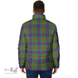 Scottish Stewart of Appin Hunting Modern Clan Crest Tartan Padded Jacket with Family Crest - Tartan Plaid Jacket ScotsTee Shop - Tartan Plaid - scotstee.com